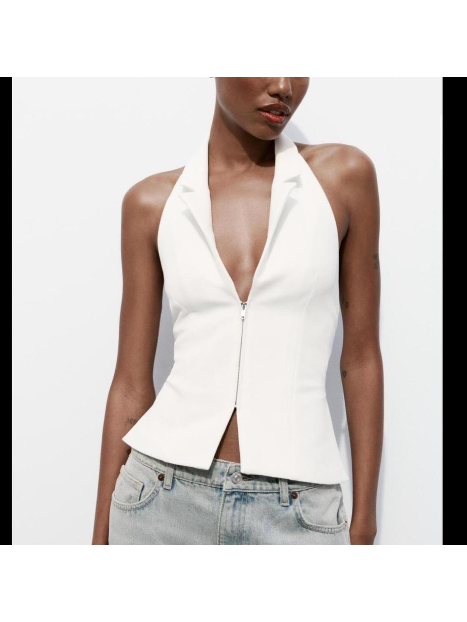 Zara Open Back Halter Top